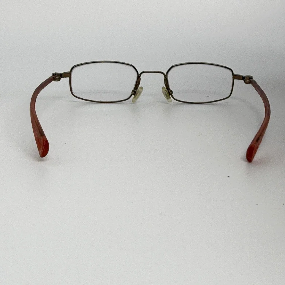 Nike 4617 222 Flexon Eyeglasses Frames Brown Orange‎ Rectangular 45-19-130 21572